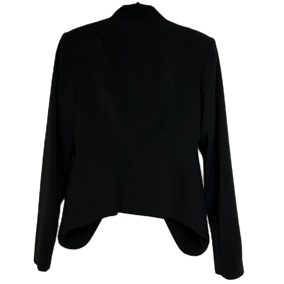 Apt 9 Womens Blazer Jacket Size 2 Open Front Pockets Classic Office Career Black - Picture 2 of 13